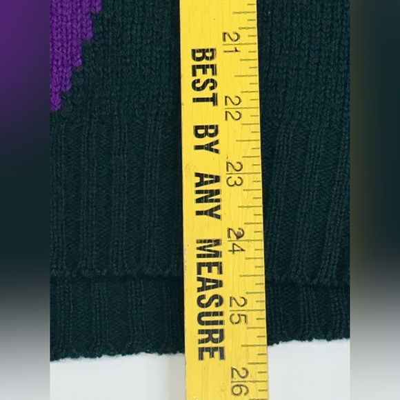 Vintage LORD JEFF 100% Shetland Wool V- Neck Sweater Size XL Made In Ireland - Picture 5 of 9